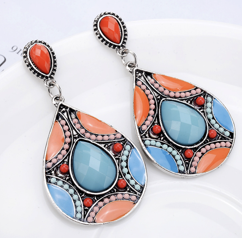 Pendientes de Perla con Cristal — Caja de Regalo