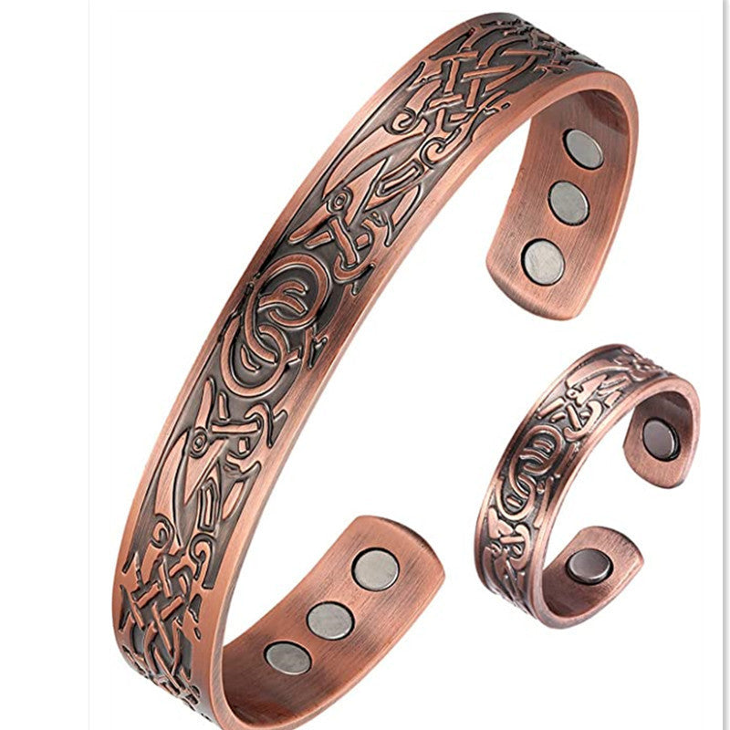 Pulsera Magnética de Cobre Vintage (Romana)