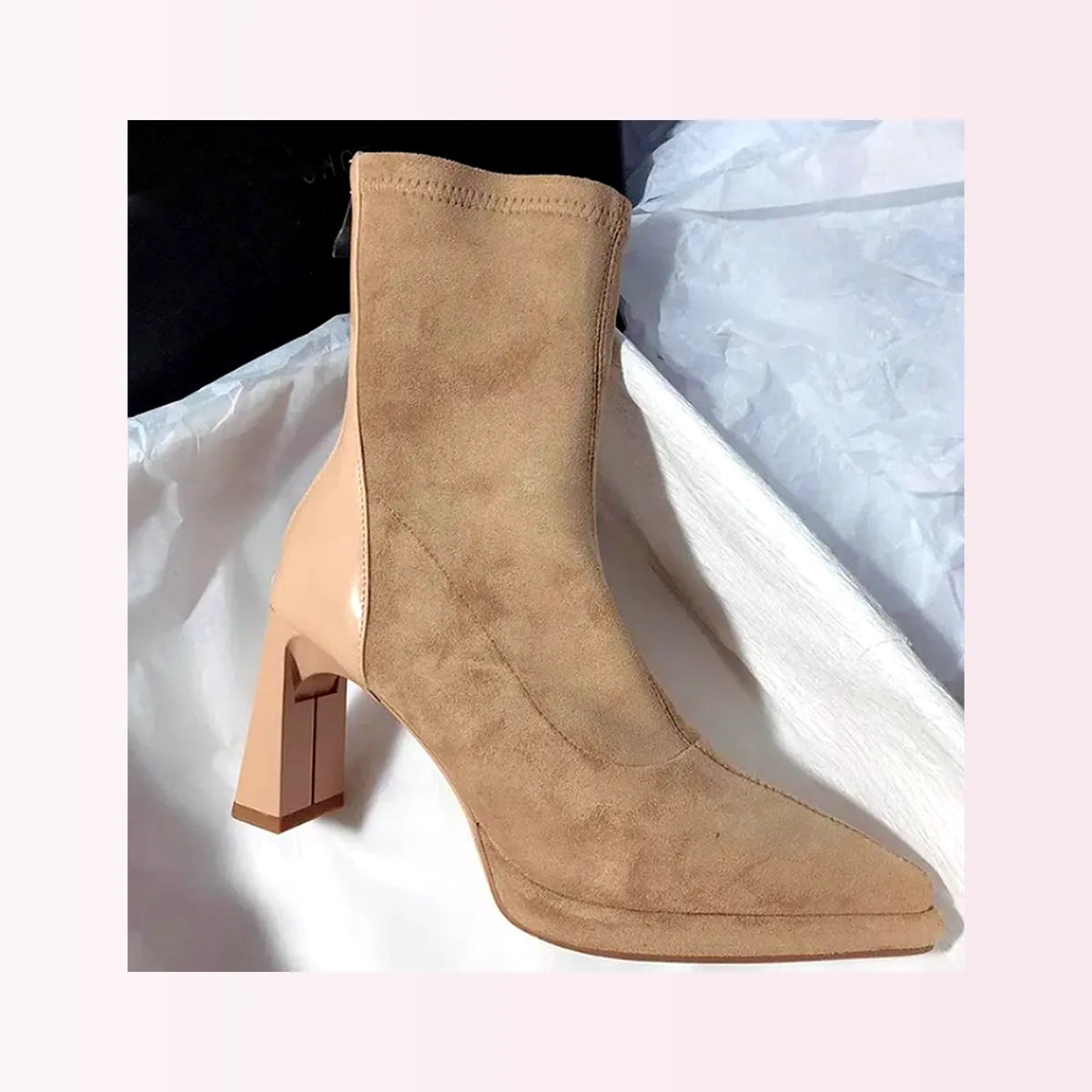 Botines Chic con Tacón Grueso