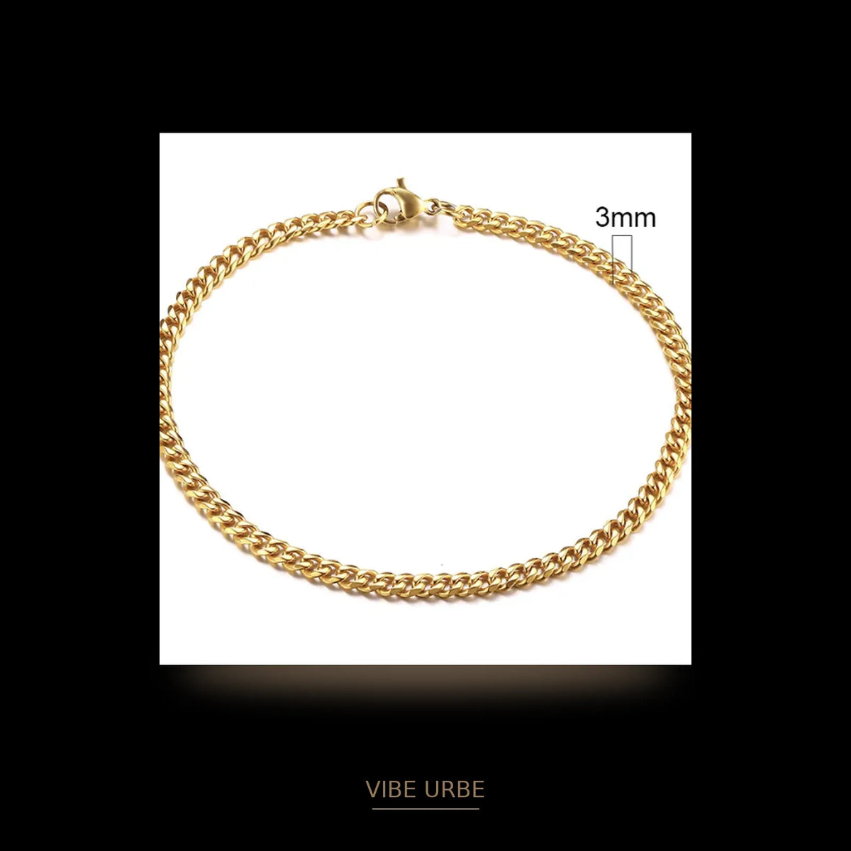 Pulsera Cubana Bañada en Oro