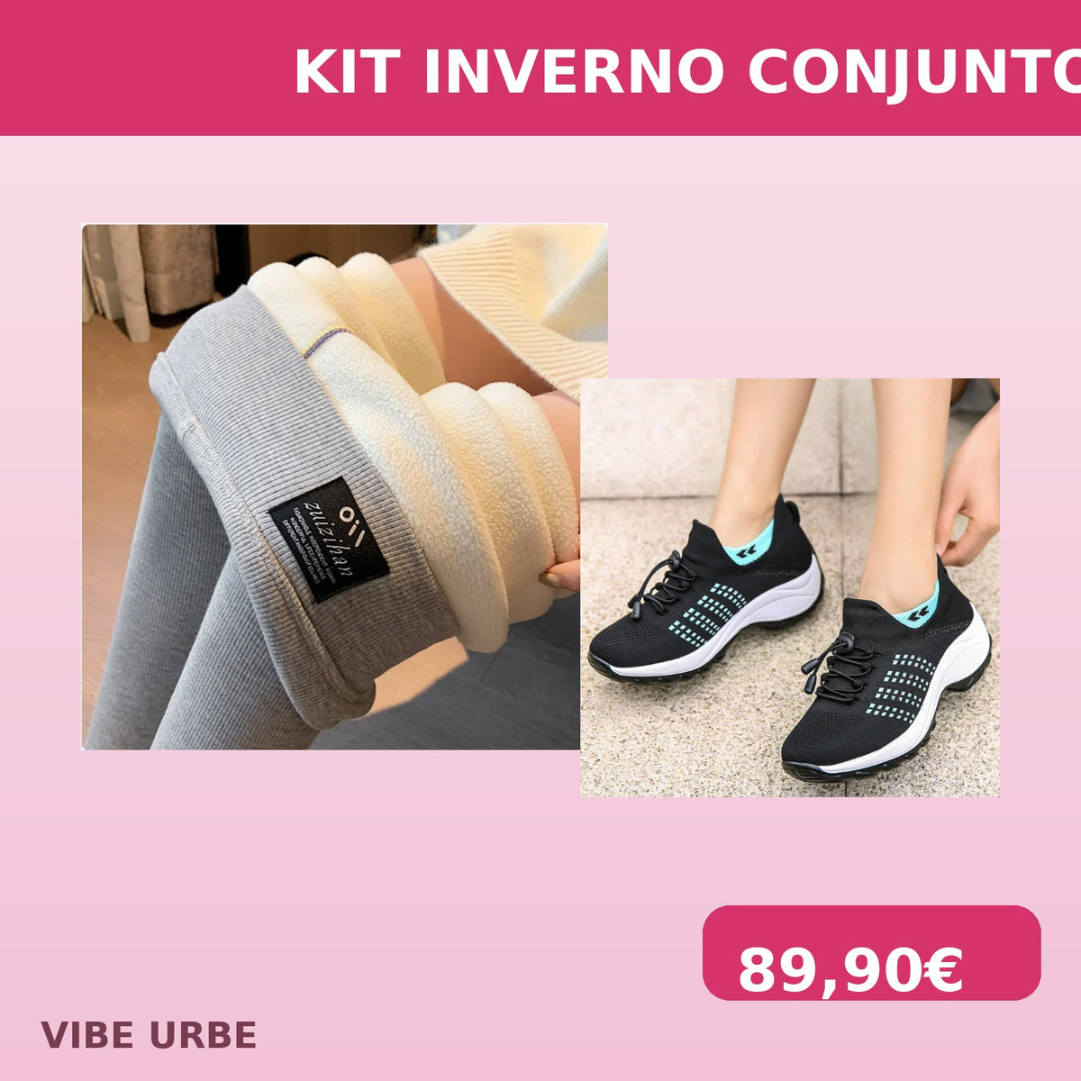 Kit Invierno: Legging Térmica + Zapatillas Chunky