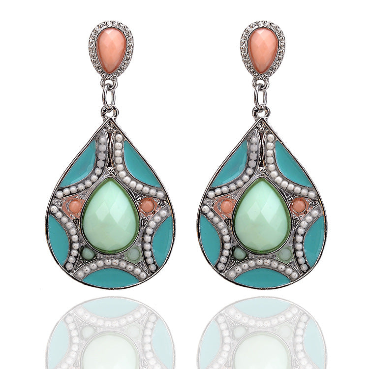 Pendientes de Perla con Cristal — Caja de Regalo