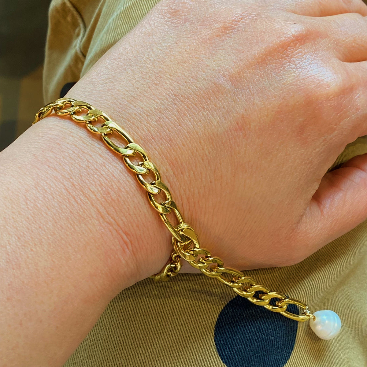 Pulsera de Perlas con Strass